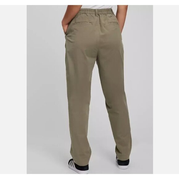 GAP 90's High Rise Pleated Tapered Cotton Khakis Ankle Pants Black Size 8 RT$80 - Picture 4 of 12